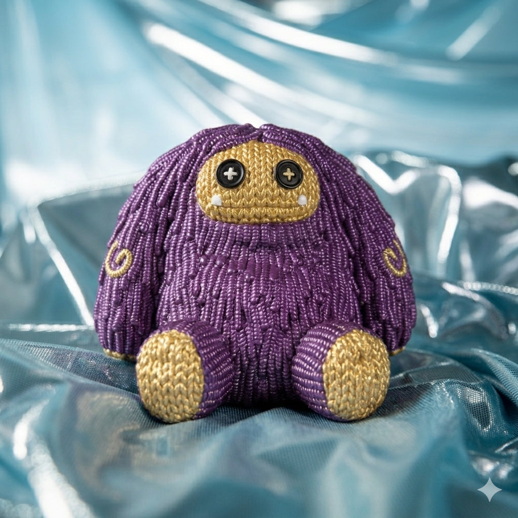 Handmade by Robots x Abominable Toys — X Abominable Toys — Purple & Gold Metallic Chomp #189