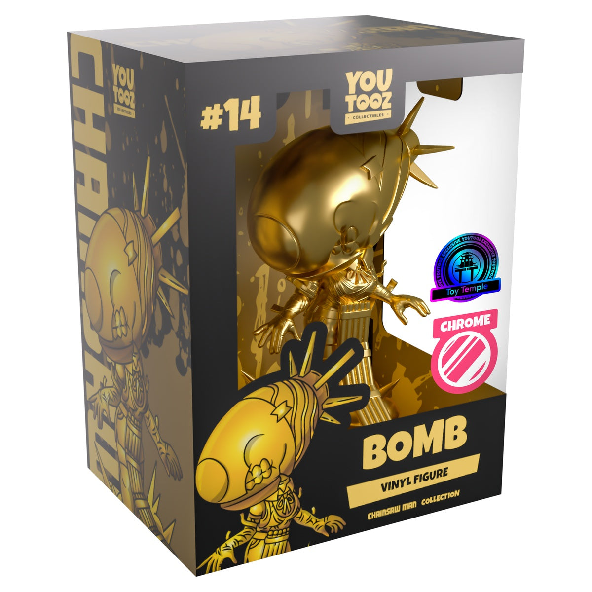 Youtooz Bomb (Gold) Chainsaw Man #14 Wondercon 2026 Chrome (Toy Temple Exclusive)
