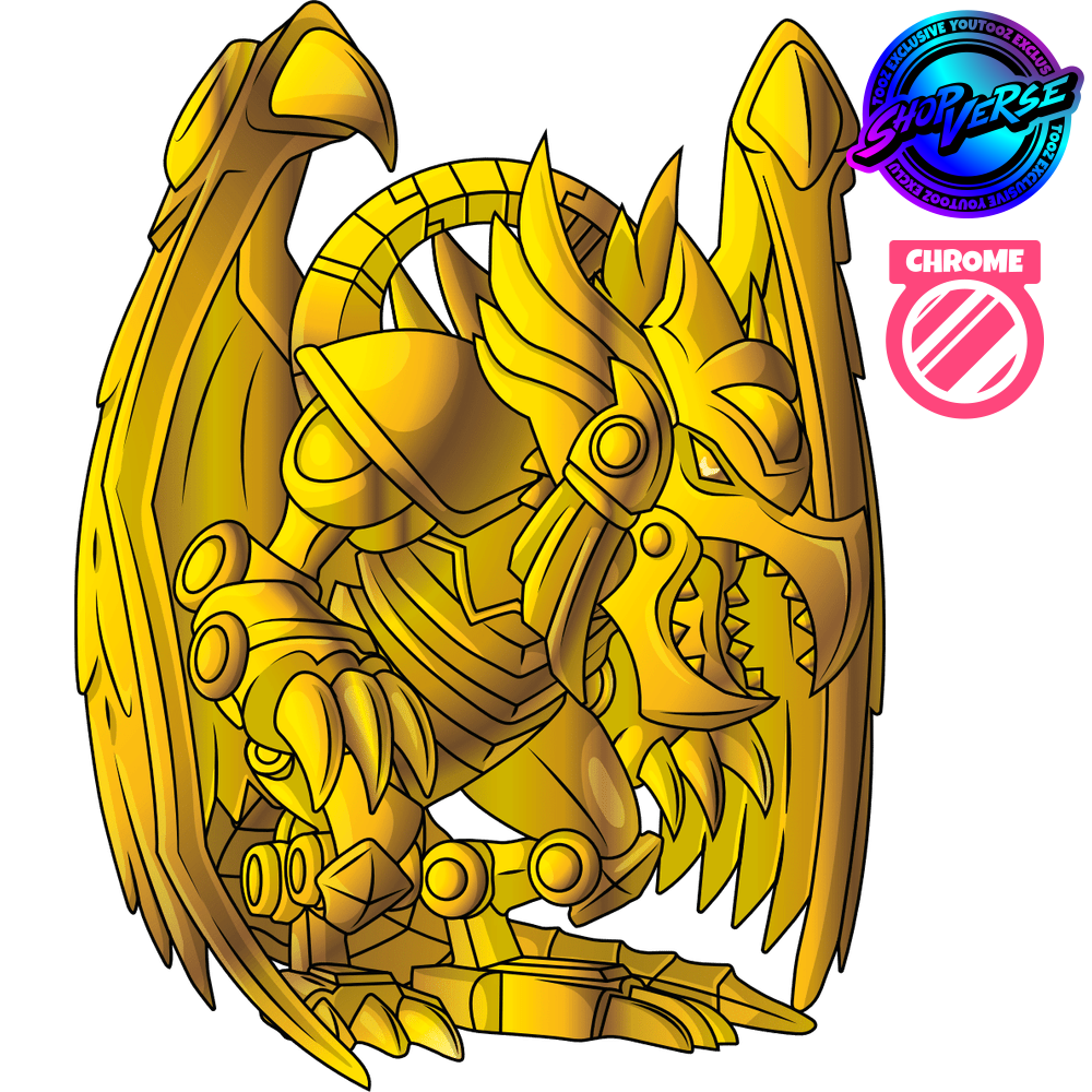 Youtooz Yu-Gi-Oh! Gold Chrome The Winged Dragon of Ra Vinyl Figure