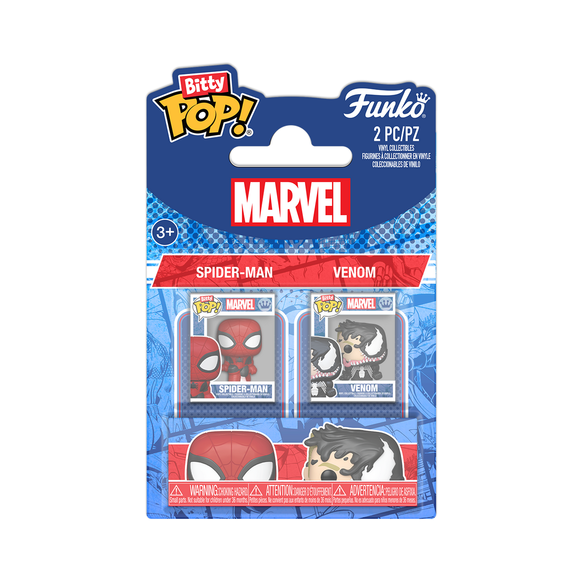 Funko Bitty Pop! Marvel: Spider-Man & Venom 2-Pack