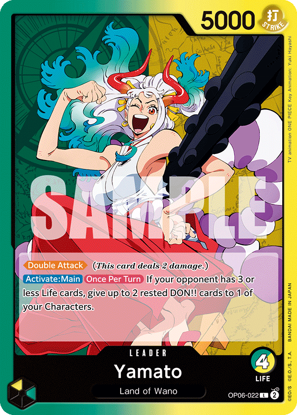 One Piece TCG Chinese Yamato Alternate Art #OP06-022 PSA 10