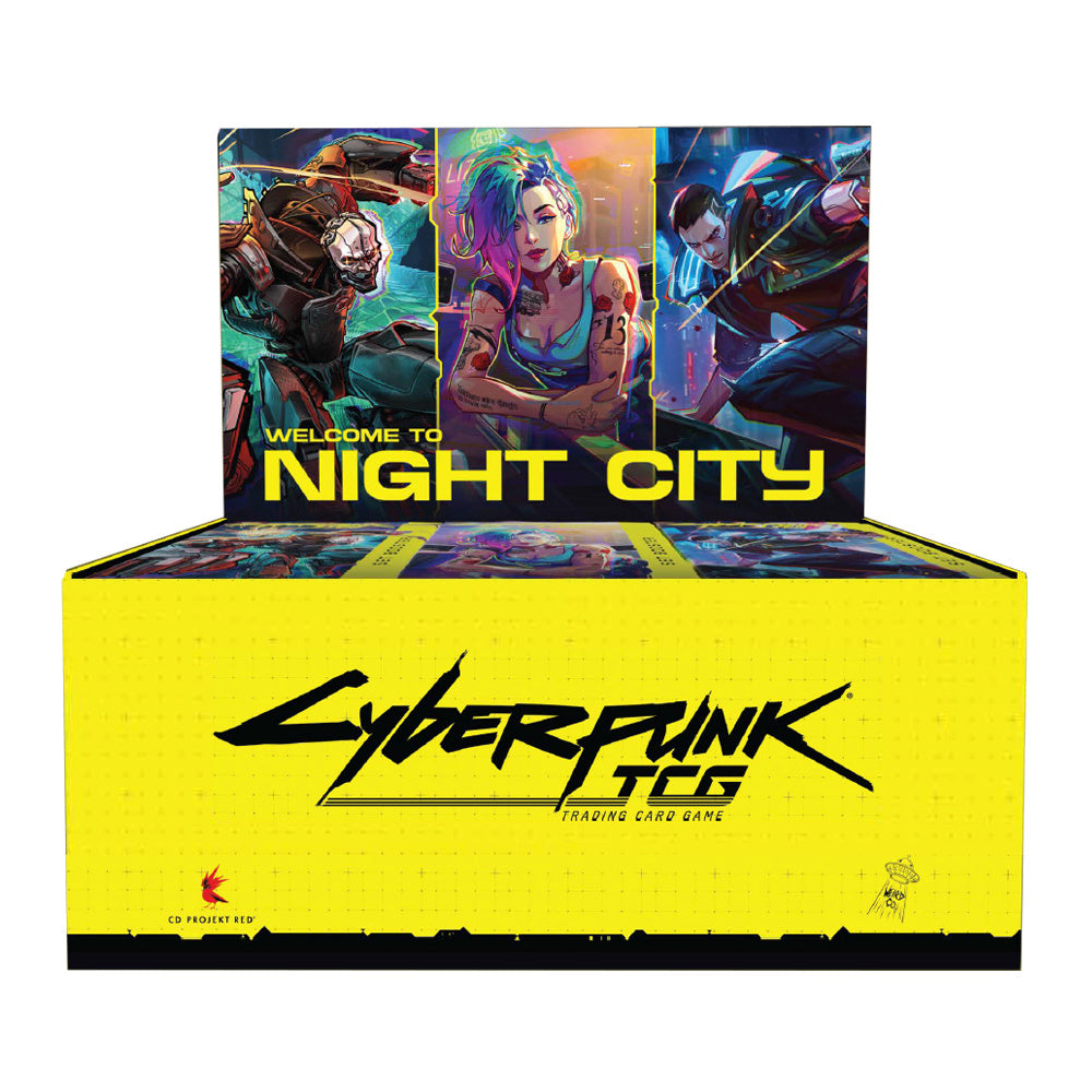Cyberpunk TCG Welcome To Night City Retail Booster Display (24Ct)