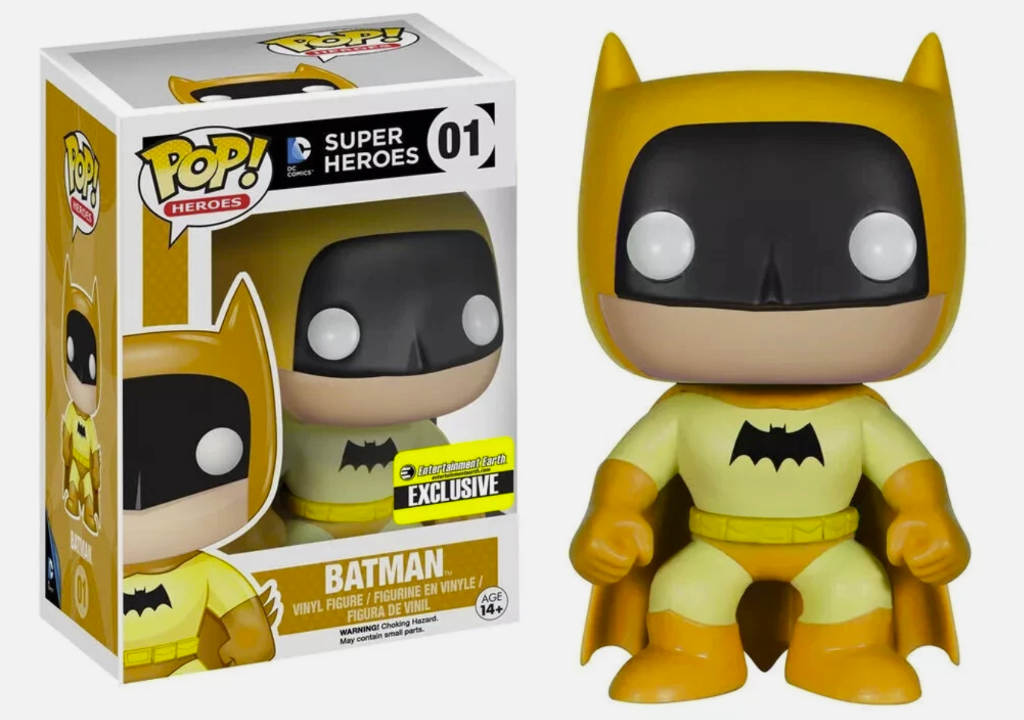 Funko Pop! DC Super Heroes Batman 75Th Anniversary Rainbow Yellow #01 - Entertainment Earth Exclusive