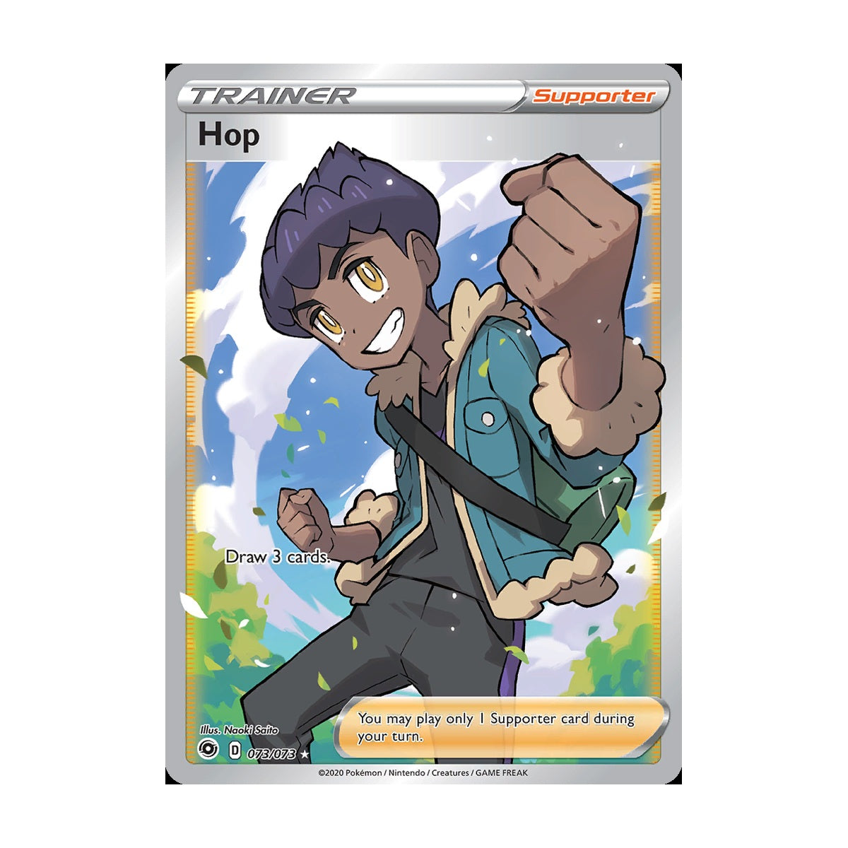 Pokémon Hop 073/073 Champion's Path Full Art PSA 10